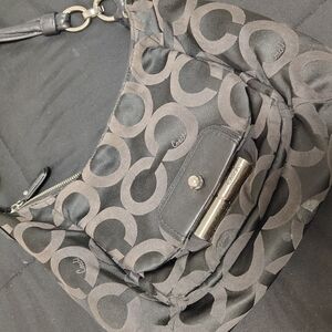 Coach Black Patterned Women's Bag